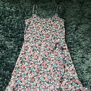 blue,pink, and purple sundress